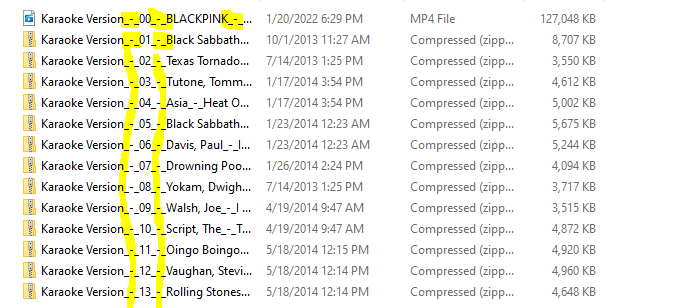 This is the source location of the files, as you can see the files are in the correct parsing format.